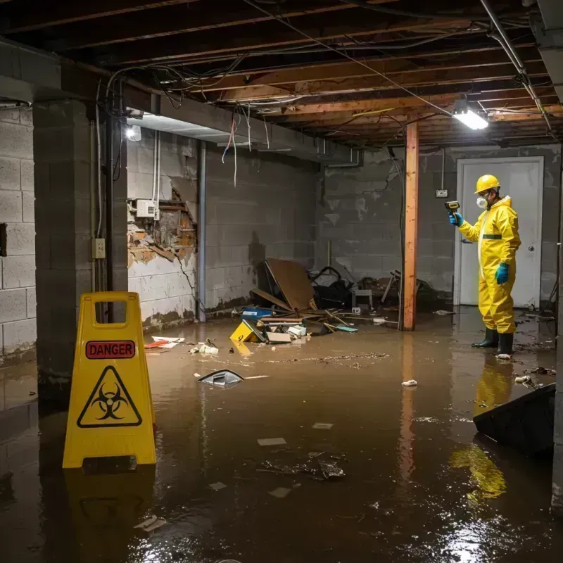 Flooded Basement Electrical Hazard in Lake Ozark, MO Property